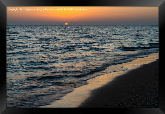 Alexandroupoli Sunset Framed Print by DiFigiano Photography
