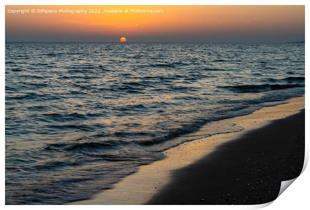 Alexandroupoli Sunset Print by DiFigiano Photography