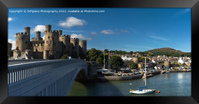 Conwy Panorama Framed Print by DiFigiano Photography
