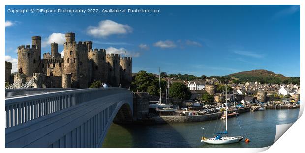Conwy Panorama Print by DiFigiano Photography