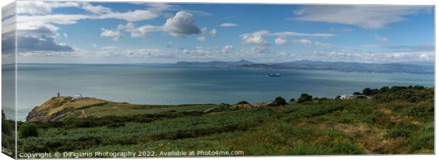 Dublin Bay Panorama Canvas Print by DiFigiano Photography