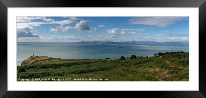 Dublin Bay Panorama Framed Mounted Print by DiFigiano Photography