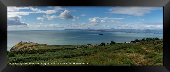 Dublin Bay Panorama Framed Print by DiFigiano Photography