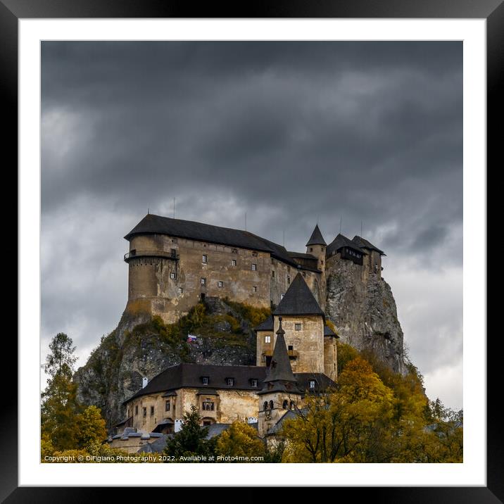 Orava Castle Framed Mounted Print by DiFigiano Photography