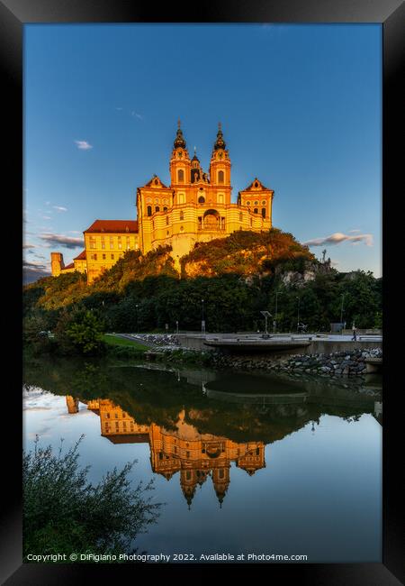 Melk Abbey Evening Framed Print by DiFigiano Photography