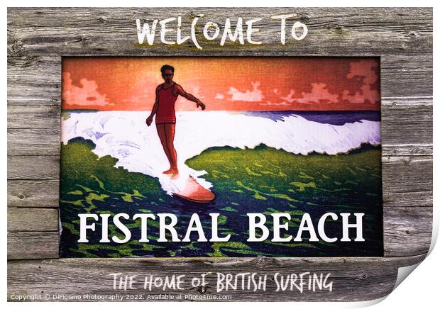 The Home of British Surfing Print by DiFigiano Photography