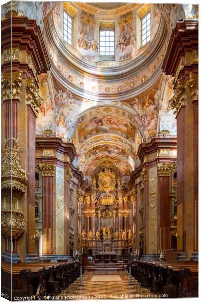 Melk Abbey Church Canvas Print by DiFigiano Photography
