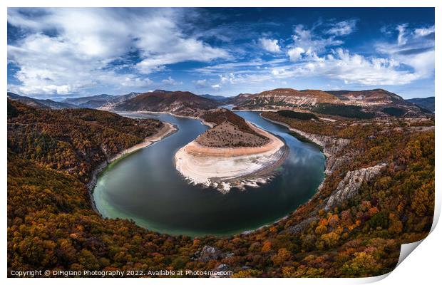 Arda River Horseshoe Bend Print by DiFigiano Photography