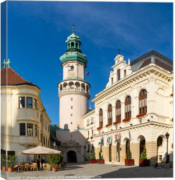 Sopron Old Town Canvas Print by DiFigiano Photography