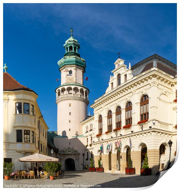 Sopron Old Town Print by DiFigiano Photography