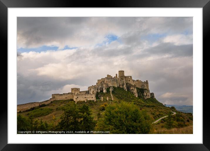 Spis Castle Framed Mounted Print by DiFigiano Photography