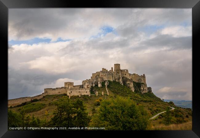 Spis Castle Framed Print by DiFigiano Photography