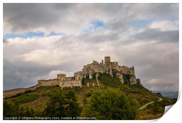 Spis Castle Print by DiFigiano Photography