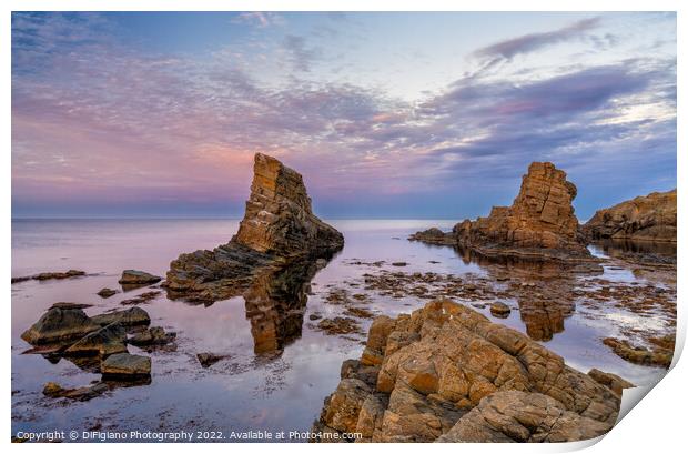 The Stone Ships Sunset Print by DiFigiano Photography