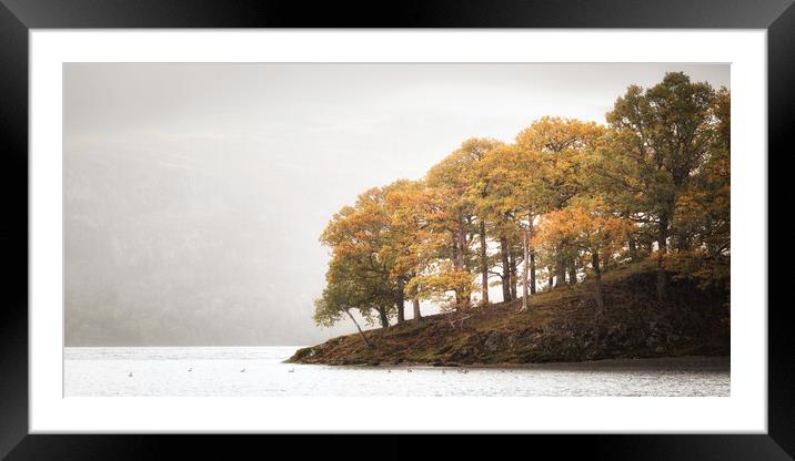 Autumn on Derwentwater Framed Mounted Print by Simon Wrigglesworth