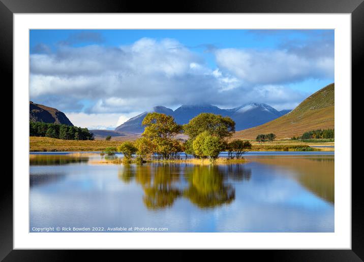 Serene Beauty of Loch Droma Framed Mounted Print by Rick Bowden