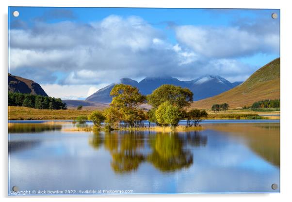 Serene Beauty of Loch Droma Acrylic by Rick Bowden