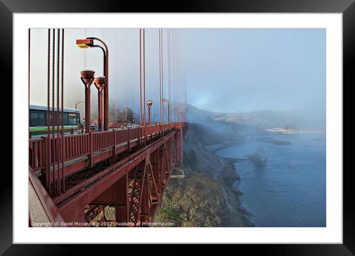 Golden Gate Bridge Framed Mounted Print by David Mccandlish