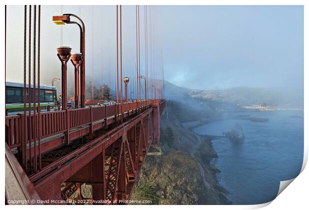 Golden Gate Bridge Print by David Mccandlish