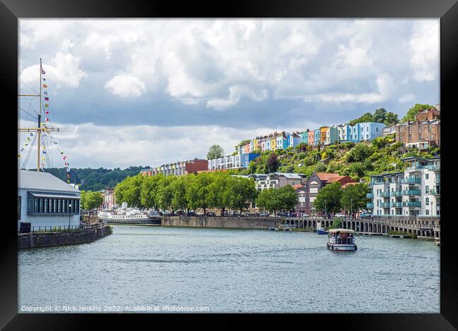 Bristol Floating Harbour and The Waverley at start of Floating Harbour  Framed Print by Nick Jenkins