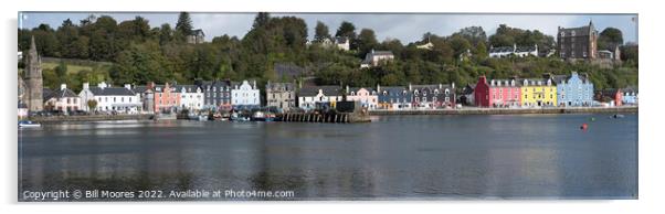 Tobermory harbour side Acrylic by Bill Moores