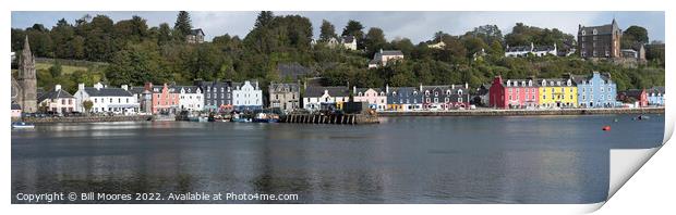 Tobermory harbour side Print by Bill Moores
