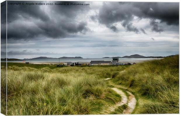 Barra Airport Canvas Print by Angela Wallace