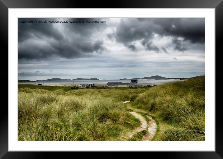 Barra Airport Framed Mounted Print by Angela Wallace