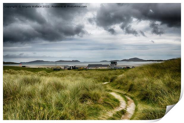 Barra Airport Print by Angela Wallace