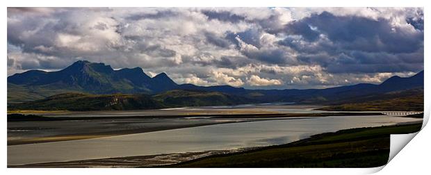 Ben Loyal and The Kyle of Tongue Print by Derek Beattie