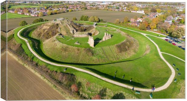 Sandal Castle Canvas Print by Apollo Aerial Photography