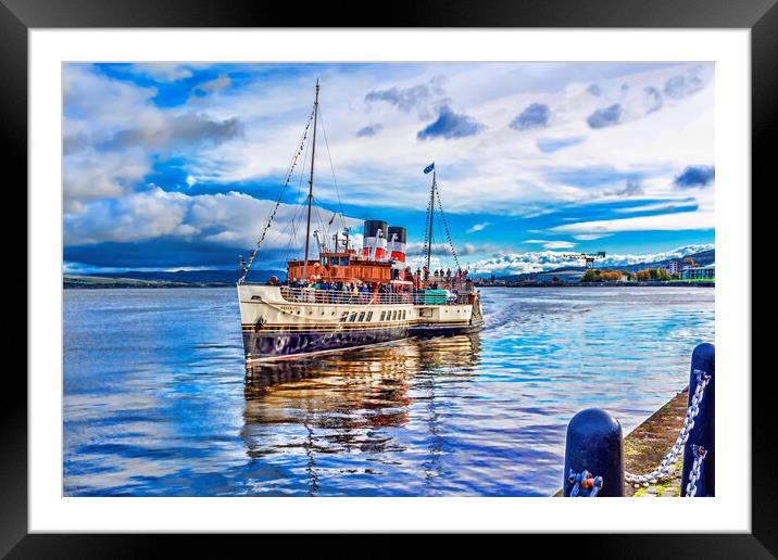 Berthing at Greenock Framed Mounted Print by Valerie Paterson