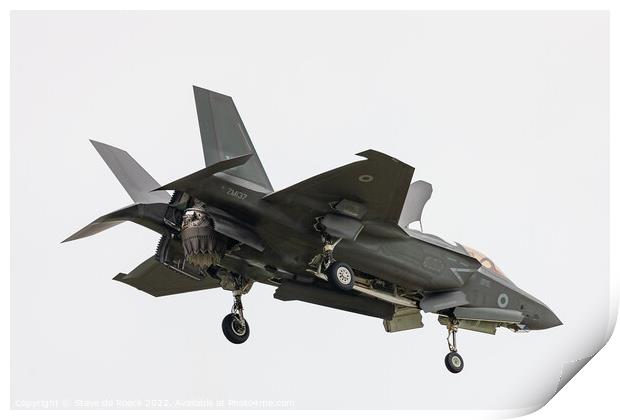 Lockheed Martin F35 in the hover. Print by Steve de Roeck