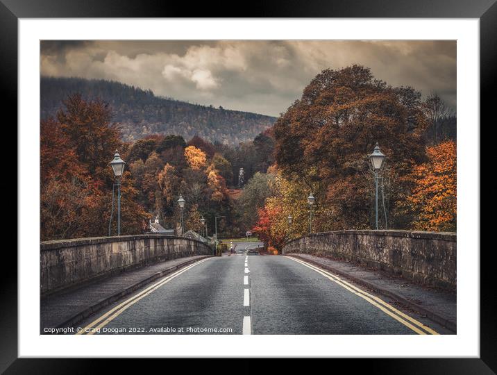 Autumn in Dunkeld Framed Mounted Print by Craig Doogan