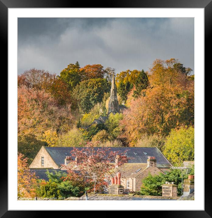 Holy Trinity Church, Startforth, Teesdale from The Demesnes, Barnard Castle Framed Mounted Print by Richard Laidler
