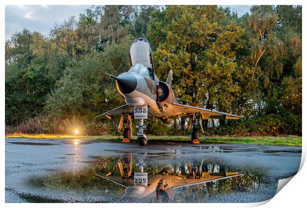 Dassault Mirage IIIE Print by J Biggadike