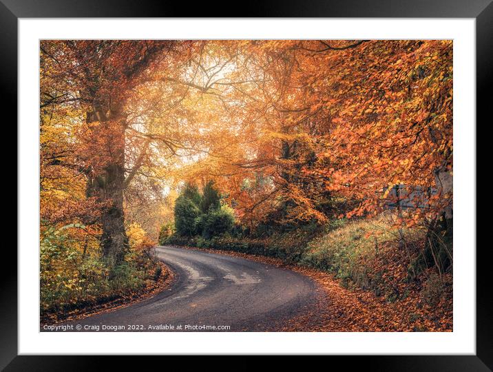 Autumnal Perthshire Framed Mounted Print by Craig Doogan