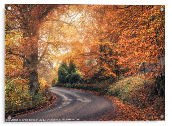 Autumnal Perthshire Acrylic by Craig Doogan