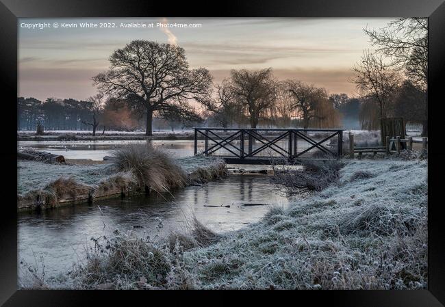 The beauty of early December frost Framed Print by Kevin White
