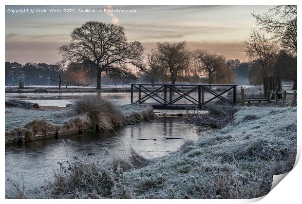 The beauty of early December frost Print by Kevin White