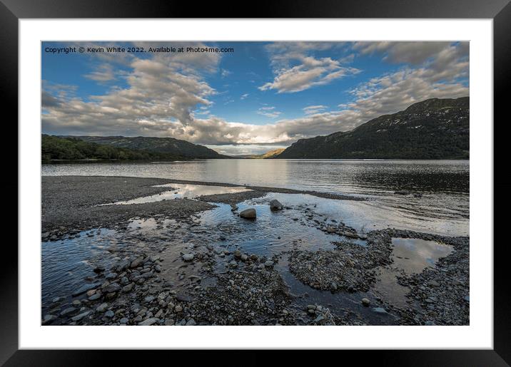 Ullswater is so  beautiful with the evening light Framed Mounted Print by Kevin White