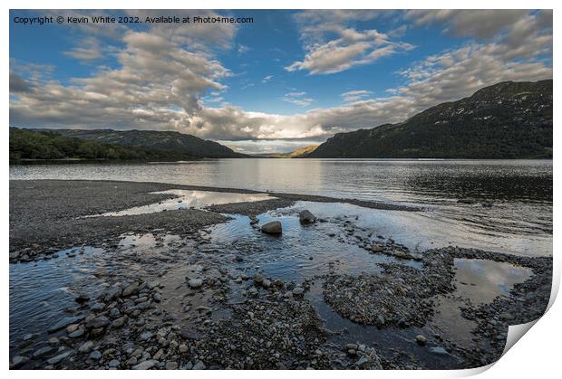 Ullswater is so  beautiful with the evening light Print by Kevin White