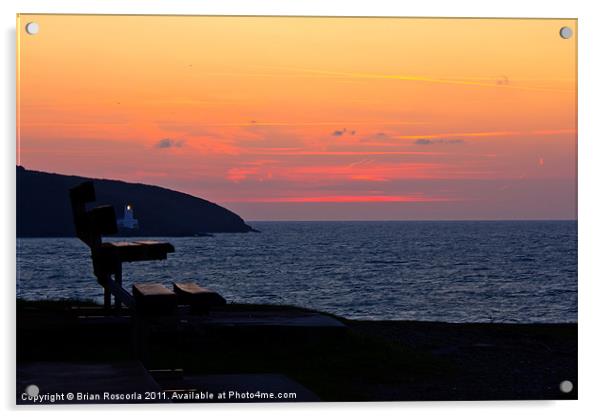 Sunrise Falmouth Acrylic by Brian Roscorla