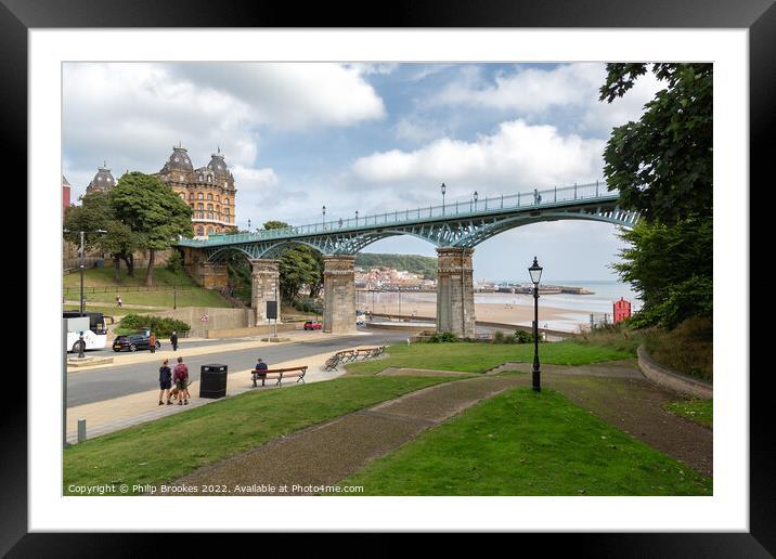 The Cliff Bridge, Scarborough Framed Mounted Print by Philip Brookes