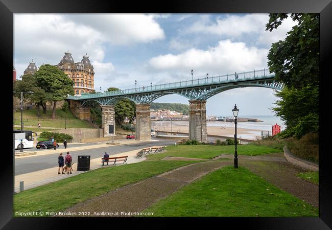 The Cliff Bridge, Scarborough Framed Print by Philip Brookes
