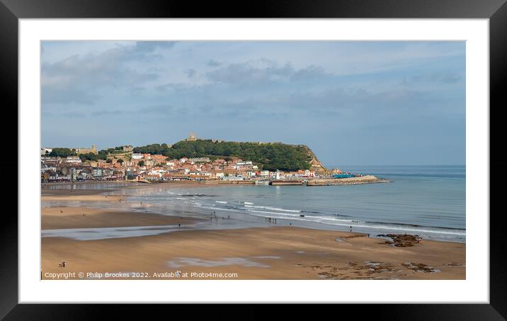 Scarborough Beach Framed Mounted Print by Philip Brookes