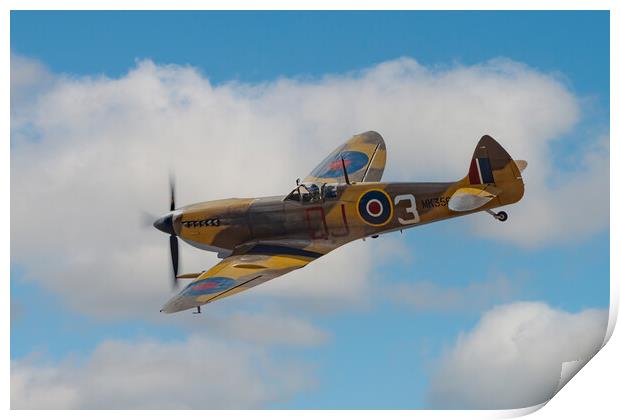 Spitfire MK356 Print by Roger Green