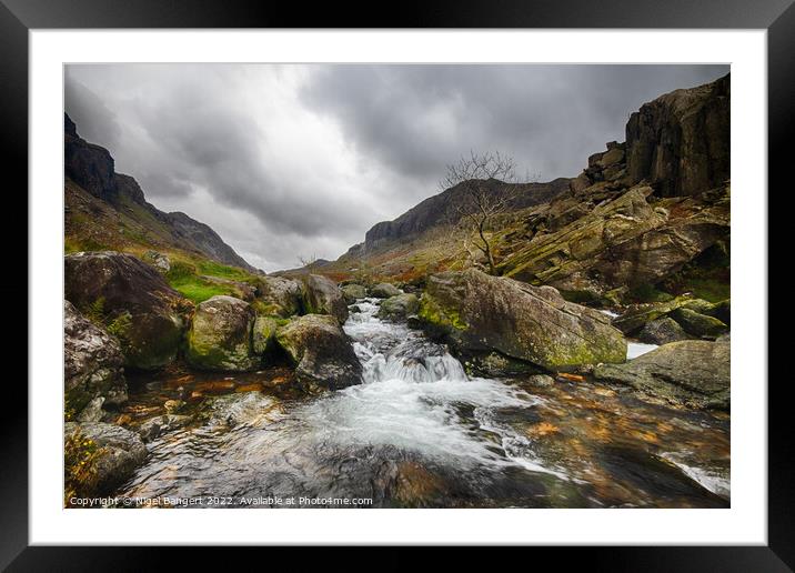 Rapids Framed Mounted Print by Nigel Bangert