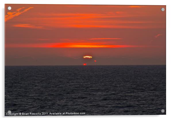 Sunrise Falmouth Bay Acrylic by Brian Roscorla