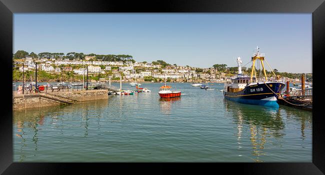 Fowey from Polruan Harbour Framed Print by Malcolm McHugh